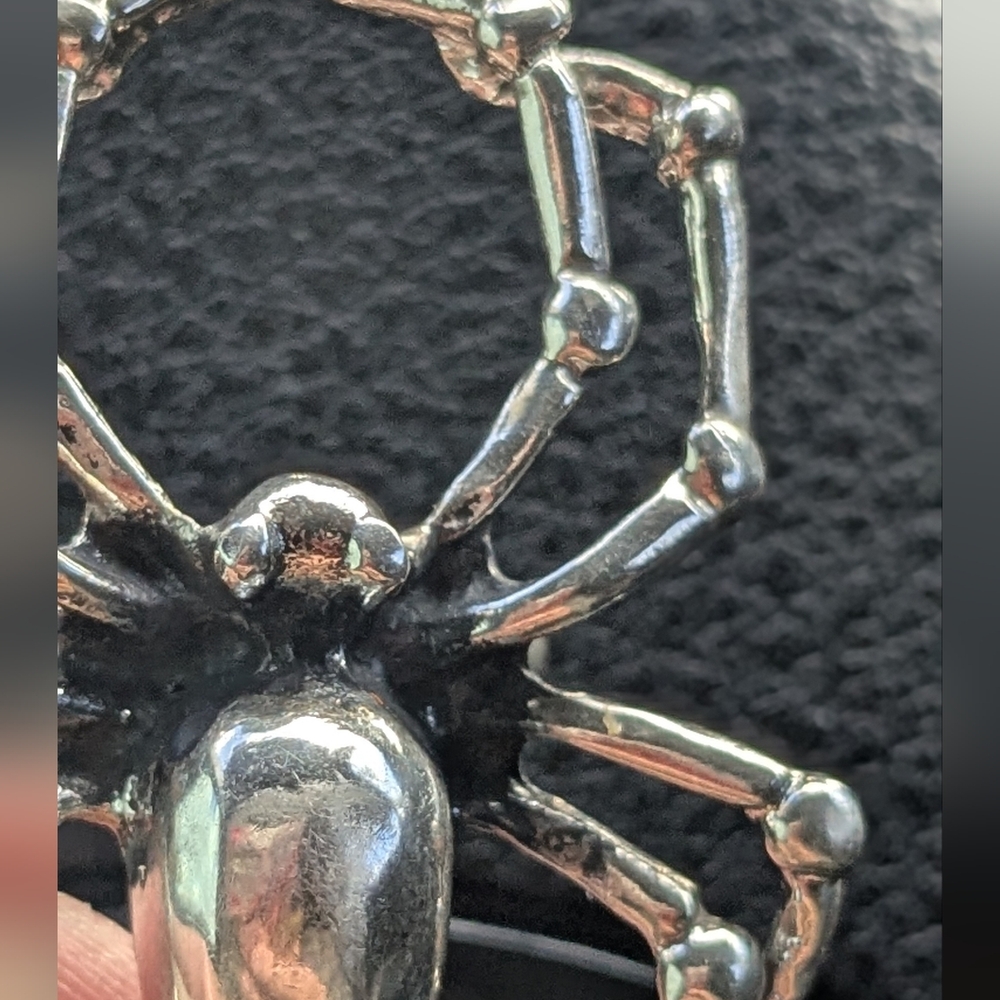 Silver Spider Statement Ring - image 3